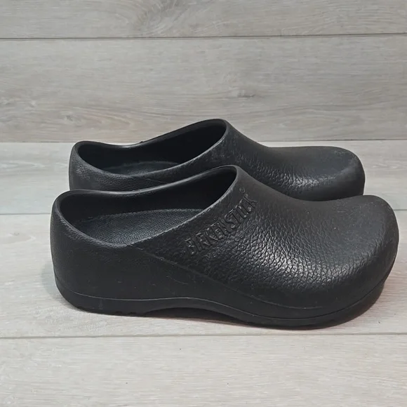 Birkenstock Women Black Clogs Outdoor Shoes Sz W9 M7 - Picture 2 of 12